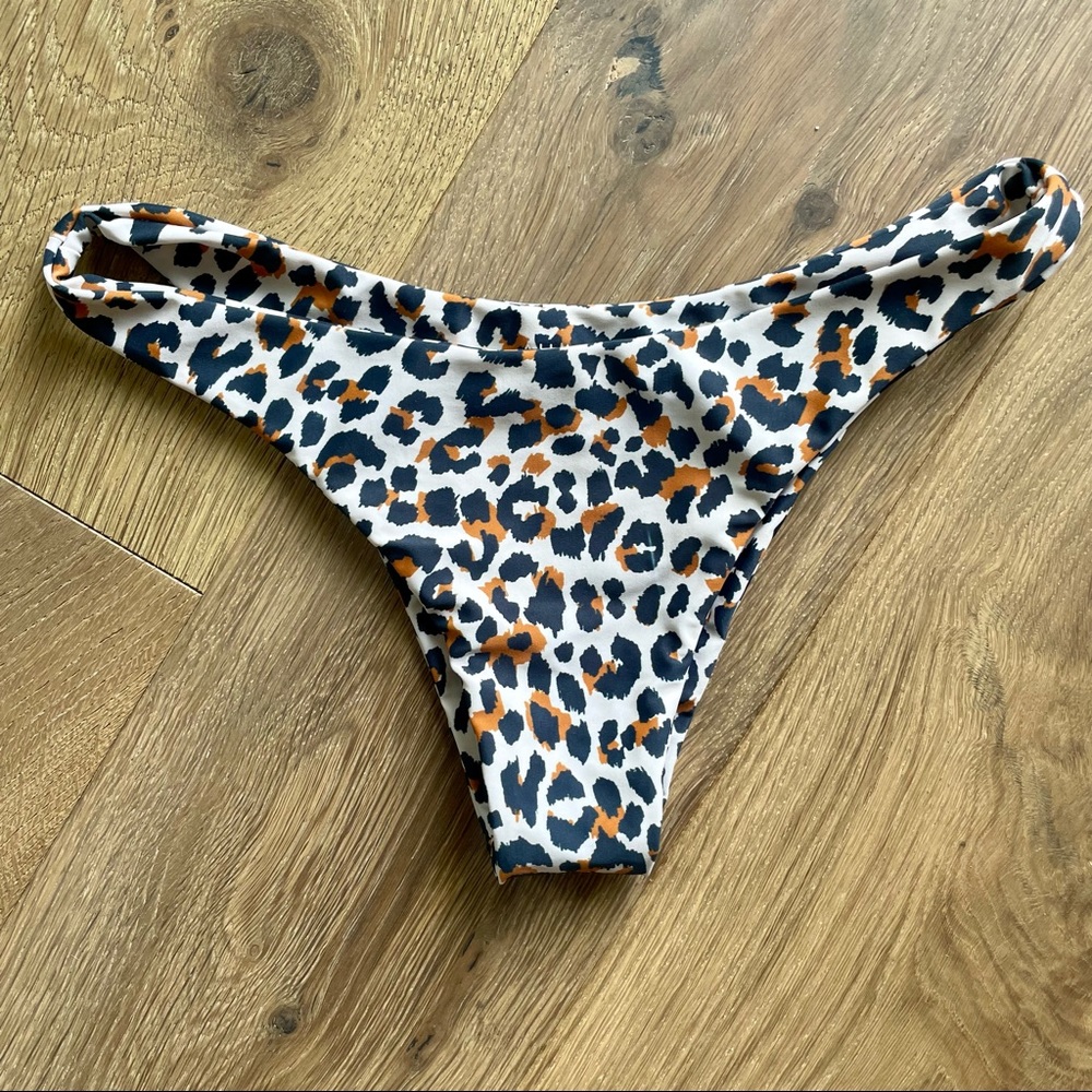 Free People Aila Blue Cheeky Bottoms